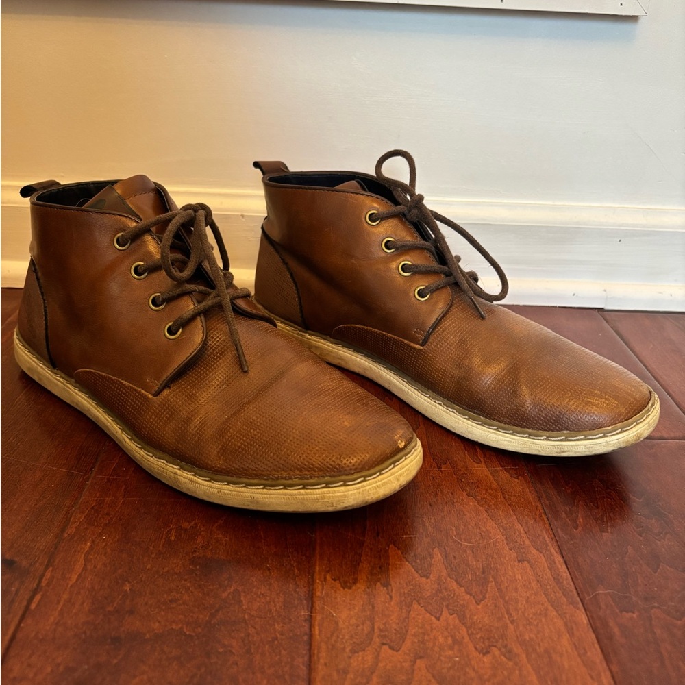 SONOMA Mens Oxford Ankle Chukka Boots Fillmore Textured Tan Size 11